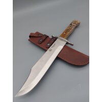 J&V Bowie Carnero Widderhorn inkl. brauner Lederscheide