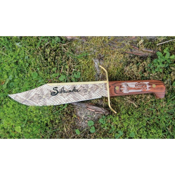 Rough Ryder Sidewinder Bowie Outdoor Messer Fahrtenmesser Snakeskin