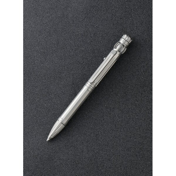 WE Knife Tactical Pen BACULUS TP-07A Grey Kugelschreiber aus  6AL4V Titan mit Glasbrecher