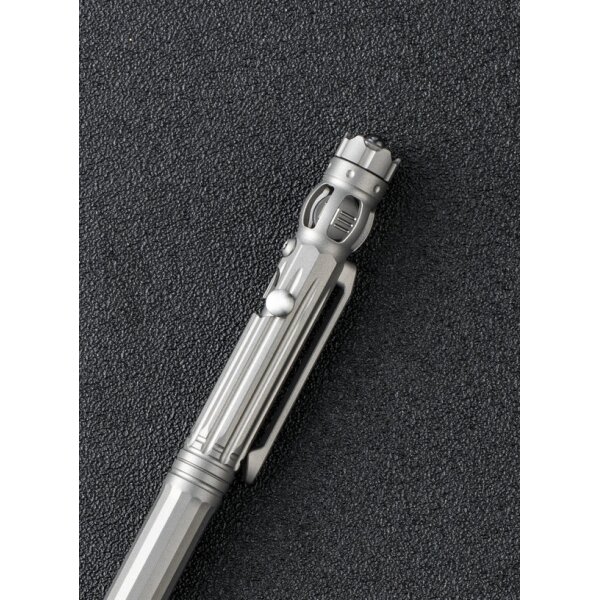 WE Knife Tactical Pen BACULUS TP-07A Grey Kugelschreiber aus  6AL4V Titan mit Glasbrecher
