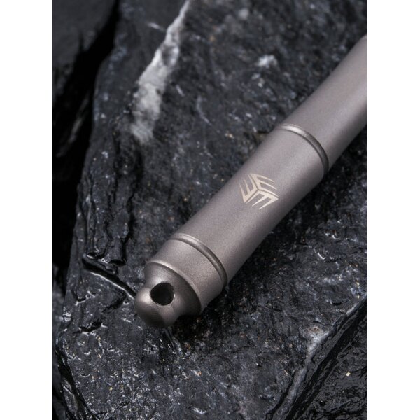 WE Knife Tactical Pen SYRINX TP-04B Grau Kugelschreiber aus 6AL4V Titan Schlüsselring