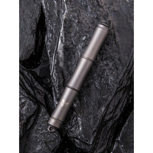 WE Knife Tactical Pen SYRINX TP-04B Grau Kugelschreiber aus 6AL4V Titan Schlüsselring