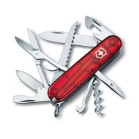 Victorinox Schweizer Messer HUNTSMAN RED TRANSPARENT...