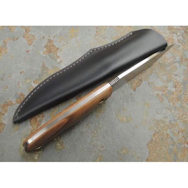 Manly Crafter D2 Walnussholz Braun inkl. Lederscheide