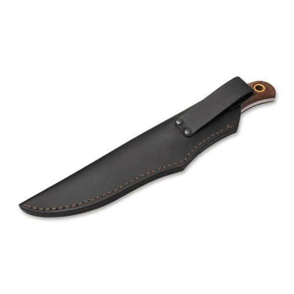 Manly Crafter D2 Walnussholz Braun inkl. Lederscheide