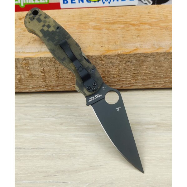 Spyderco Para-Military 2 CPM S-45N Stahl G10 Griff Camouflage Camo Tarn 01SP698