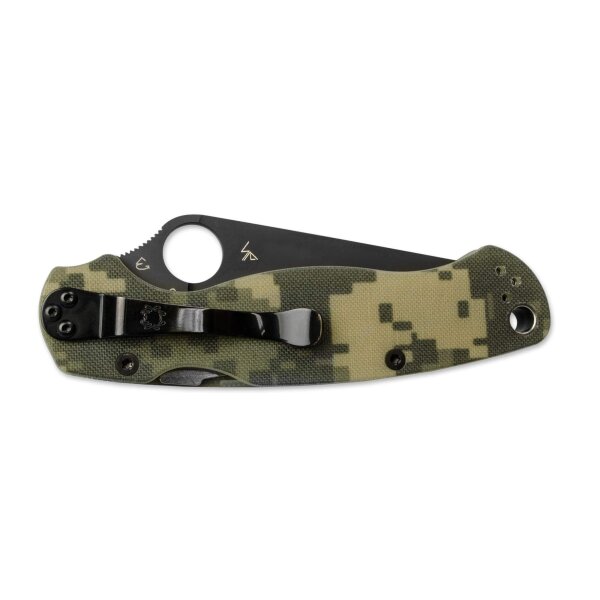 Spyderco Para-Military 2 CPM S-45N Stahl G10 Griff Camouflage Camo Tarn 01SP698