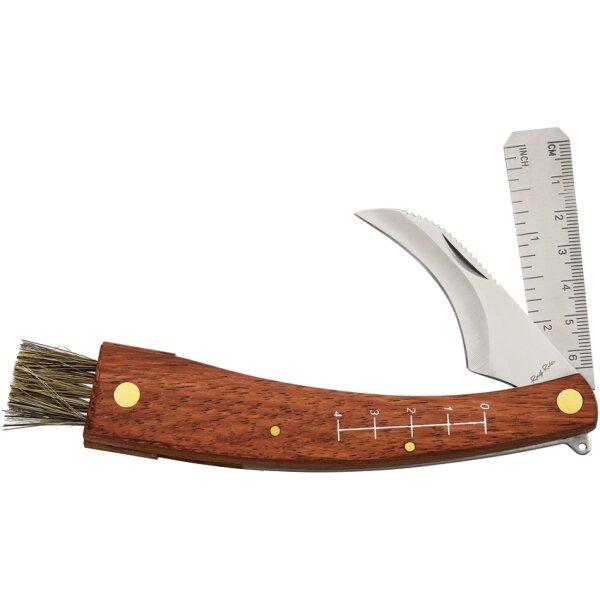 Rough Ryder Rider MUSHROOM KNIFE Pilzmesser Schwammerl Messer Bürste Lineal