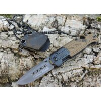 K25 Mini Rescue Knife Neck Knife Rettungsmesser + Kydex...