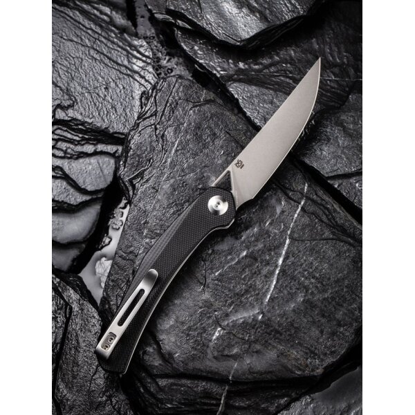 CIVIVI Lazar C20013-1 Frontflip Folder 10Cr15CoMoV Stahl G10 BLACK