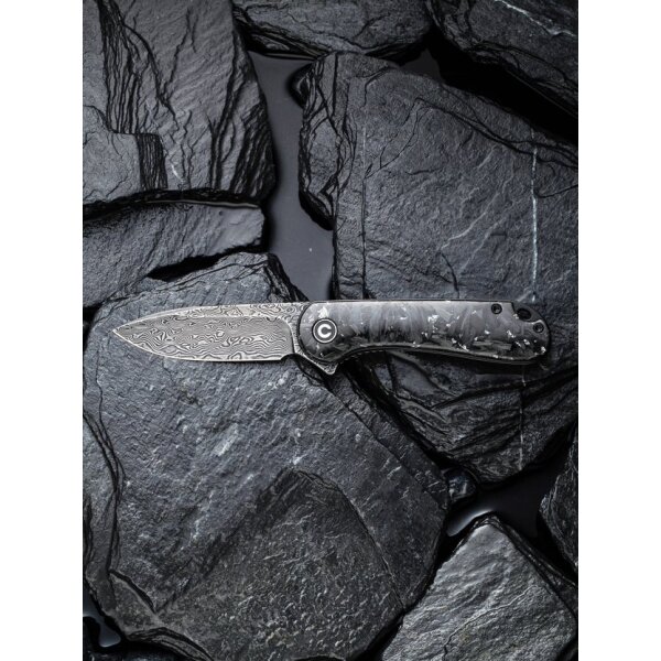 CIVIVI Elementum C907C-DS2 Folder Damast Shredded Carbon / Silber