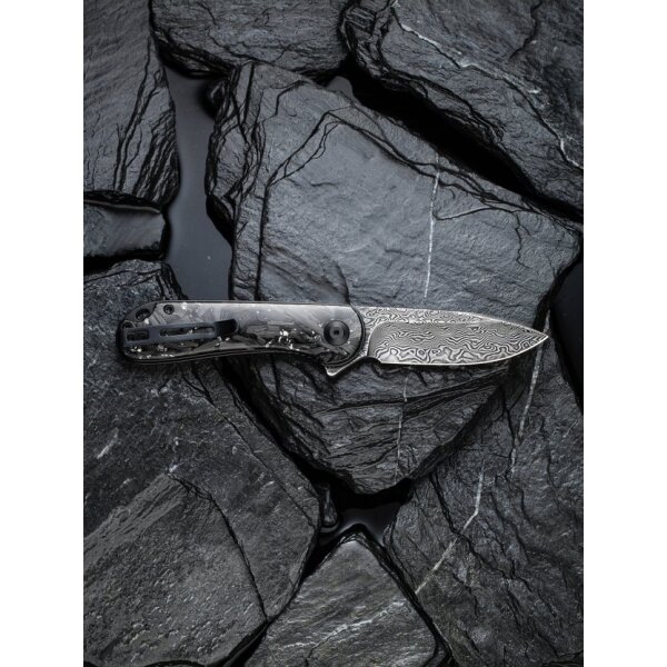 CIVIVI Elementum C907C-DS2 Folder Damast Shredded Carbon / Silber