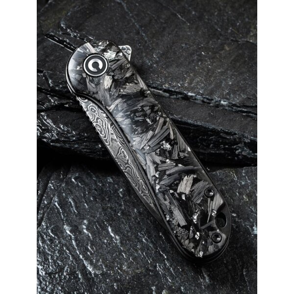 CIVIVI Elementum C907C-DS2 Folder Damast Shredded Carbon / Silber