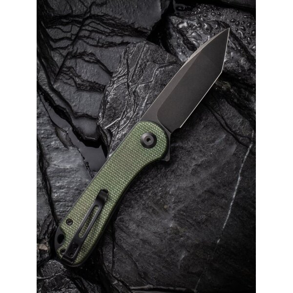 CIVIVI Elementum C907T-E Tanto Folder D2 Stahl Green Micarta