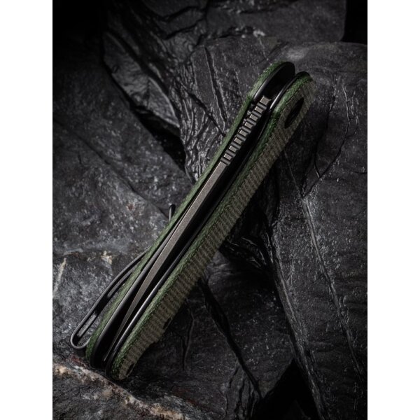 CIVIVI Elementum C907T-E Tanto Folder D2 Stahl Green Micarta