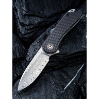 CIVIVI Elementum C907DS Folder Damast Kohlefaser / G10 Griff