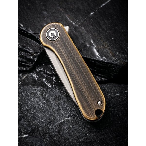 CIVIVI Mini Elementum C18062Q-1 Folder 14C28N Stahl Messinggriff