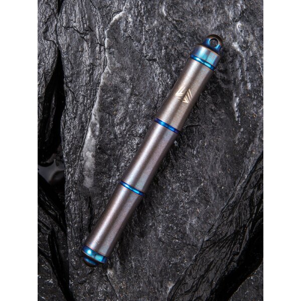 WE Knife Tactical Pen SYRINX TP-04A Blau Kugelschreiber aus 6AL4V Titan Schlüsselring