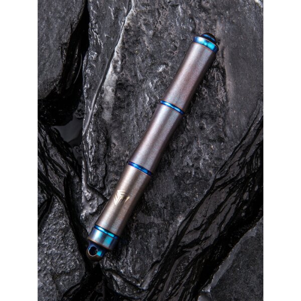 WE Knife Tactical Pen SYRINX TP-04A Blau Kugelschreiber aus 6AL4V Titan Schlüsselring