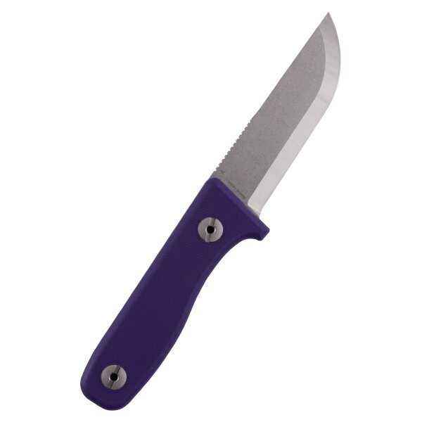 Schnitzel DU Messer Kindermesser Schnitzmesser 14C28N Stahl G10 Kydex LILA