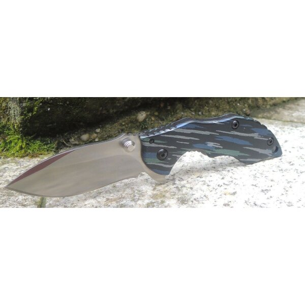 Sanrenmu Messer 6026LUC-SGI Mini Taschenmesser 8Cr13MoV Stahl Framelock