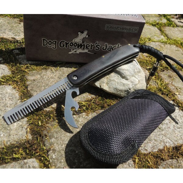 Rough Ryder Rider DOG BONE MUSKRAT Slipjoint mit Signalpfeife und Stecketui