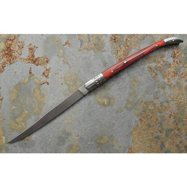 Albainox Messer ESTILETE Taschenmesser Toothpick 420 Stahl Holzgriff versch. Gr. 19,5 cm ( 36052 )
