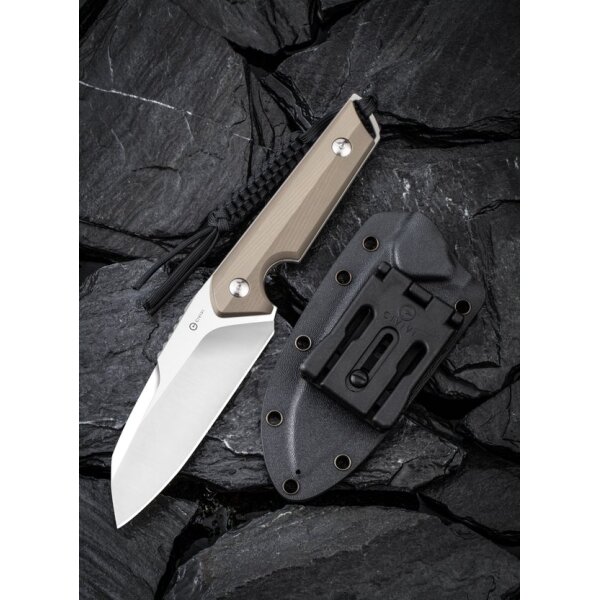 CIVIVI Kepler C2109B Fahrtenmesser 9Cr18MoV Stahl G10 Griff TAN