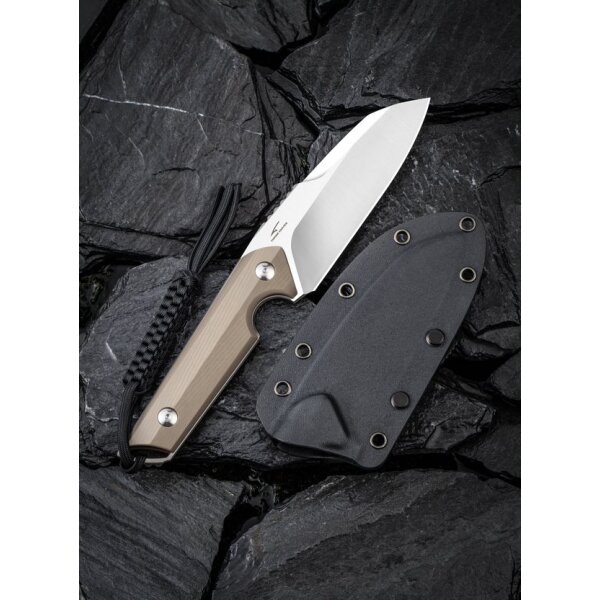 CIVIVI Kepler C2109B Fahrtenmesser 9Cr18MoV Stahl G10 Griff TAN