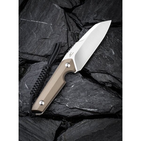 CIVIVI Kepler C2109B Fahrtenmesser 9Cr18MoV Stahl G10 Griff TAN