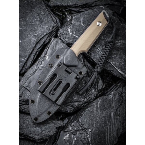 CIVIVI Kepler C2109B Fahrtenmesser 9Cr18MoV Stahl G10 Griff TAN