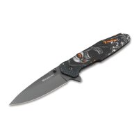 Böker Magnum SCREAMING SKULL Flipper 440A Stahl...