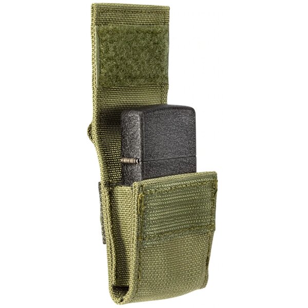 Zippo Black Crackle Green Pouch Geschenkset Sturmfeuerzeug