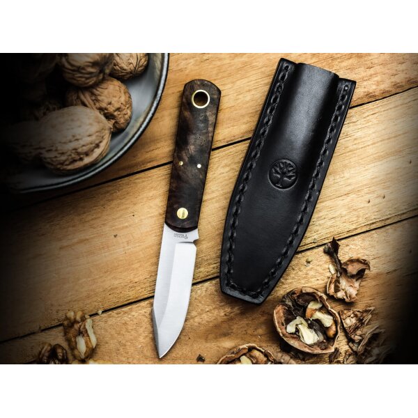 Böker Solingen Messer Barlow BFF Fixed Blade AEB-L Stahl Walnussholz 120506