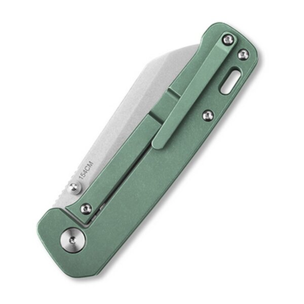 QSP Knife Penguin Messer Taschenmesser 154CM Stahl Titangriff grün