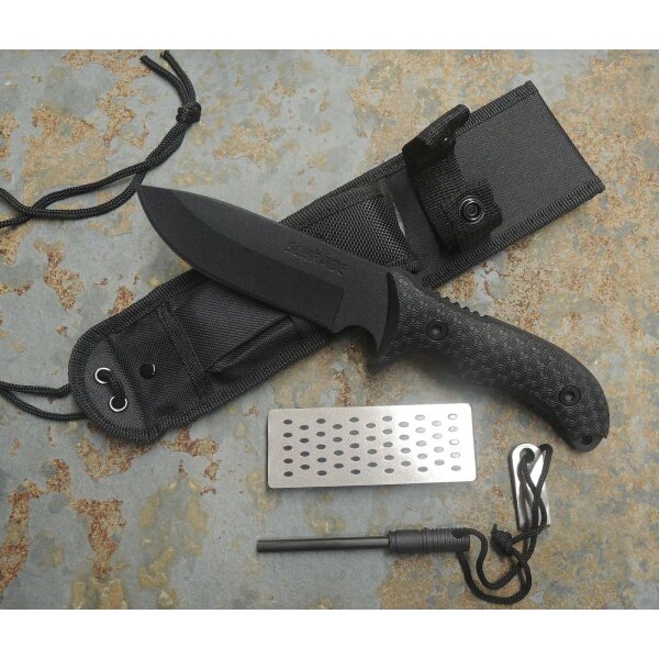Schrade SCHF36 Fahrtenmesser 1095 Stahl Messer fixed feststehend mit Scheide