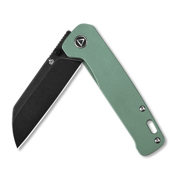 QSP Knife Penguin Messer Taschenmesser 154CM Stahl Titangriff grün schwarz