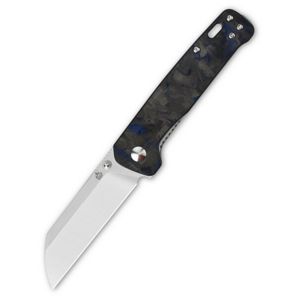 QSP Knife Penguin Messer Taschenmesser G10 Kohlefaser Griff D2 Stahl QS130TBL