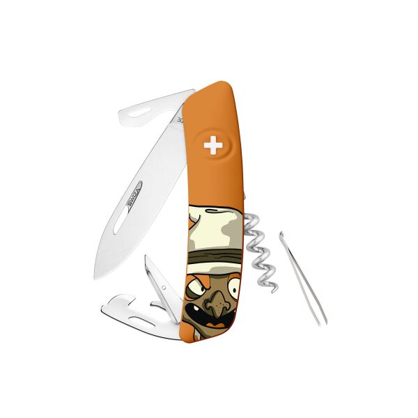 Swiza D03 HALLOWEEN WITCH ORANGE Messer Taschenmesser 11 Funktionen