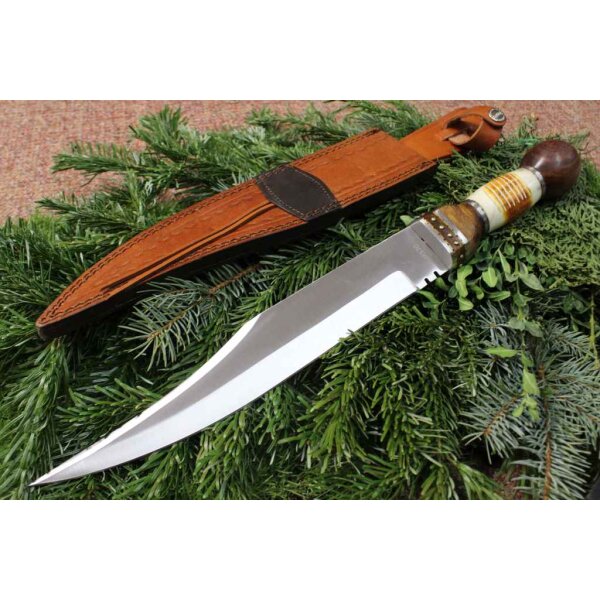 Marbles BURNT BONE BOWIE Jagdmesser Messer Knochen-, und Holzgriff