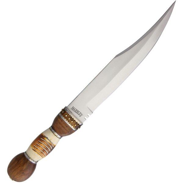 Marbles BURNT BONE BOWIE Jagdmesser Messer Knochen-, und Holzgriff