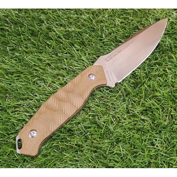 SanRenmu S718-2 Messer Fixed Blade 12C27 Stahl G10 Griff Scheide