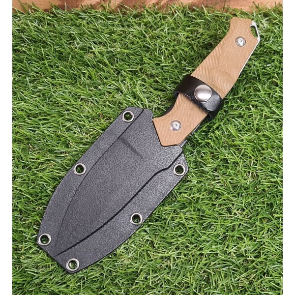 SanRenmu S718-2 Messer Fixed Blade 12C27 Stahl G10 Griff Scheide