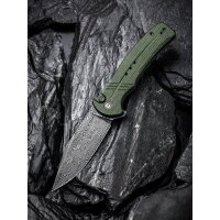 CIVIVI Cogent C20038D-DS1 Button Lock Flipper Damaststahl...
