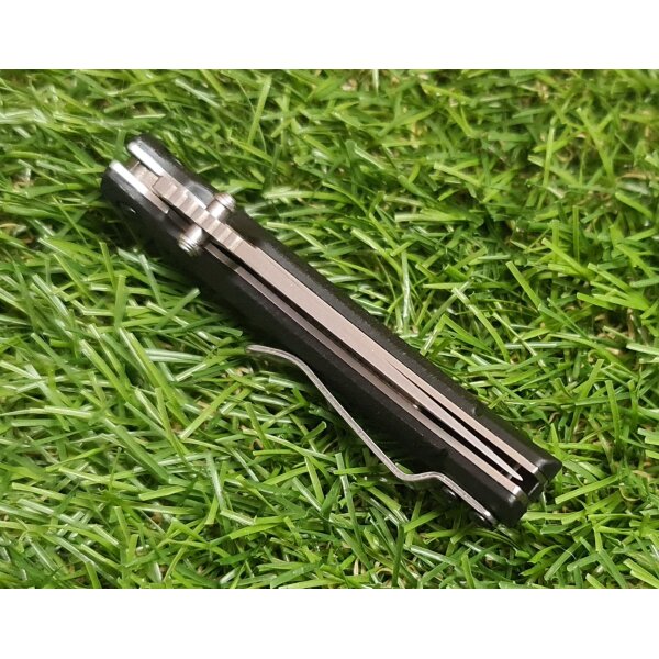SanRenmu Mini Lockback Messer 6040BUC-PH Taschenmesser 8Cr13MoV Stahl GF Griff