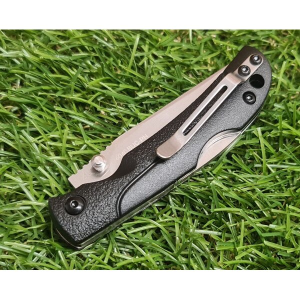 SanRenmu Mini Lockback Messer 6040BUC-PH Taschenmesser 8Cr13MoV Stahl GF Griff