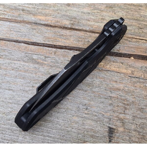 FoxEdge by FoxKnives ATRAX G10 Black Messer Flipper 8Cr13MoV Stahl