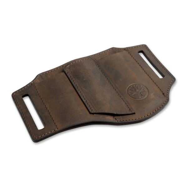 Böker Manufaktur Lederholster ED-Three Braun Nubukleder Holster Etui 09BO296
