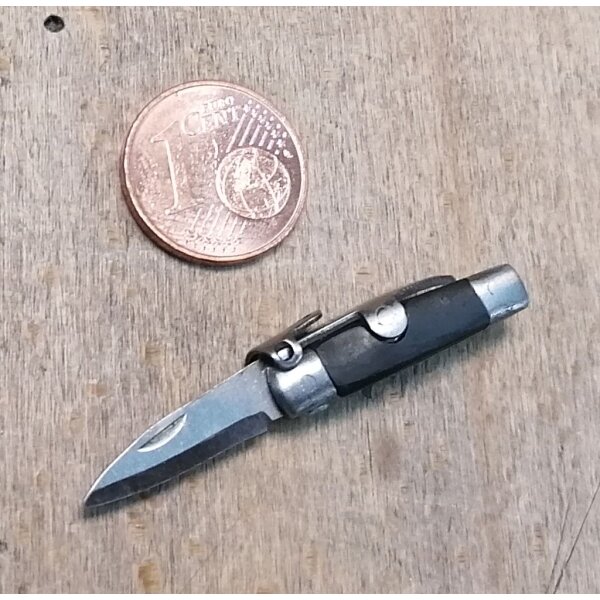 Albainox DIJE Ultra Mini Taschenmesser Messer Klappbügel 3Cr13MoV Stahl 4 cm klein