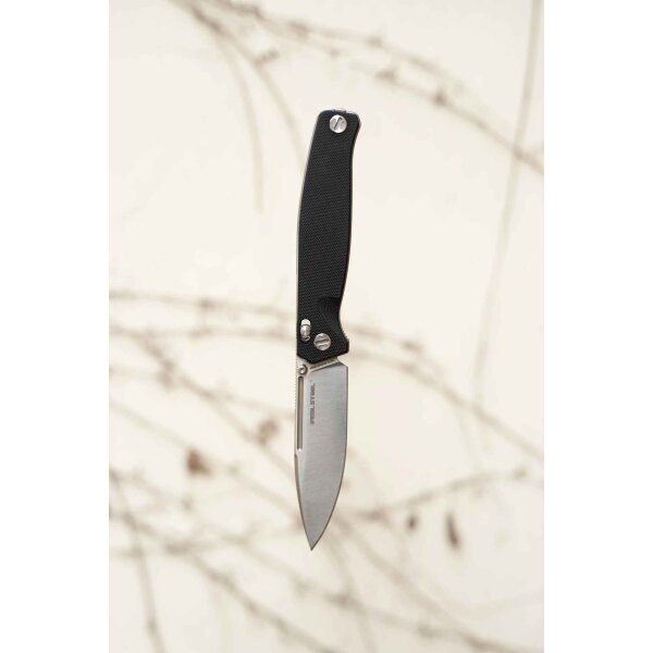 Real Steel Messer HUGINN BLACK Folder VG-10 Stahl G10 Griff Slide Lock